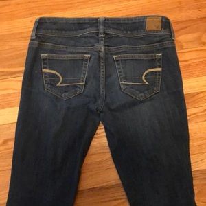 AEO Slim Boot stretch jeans.